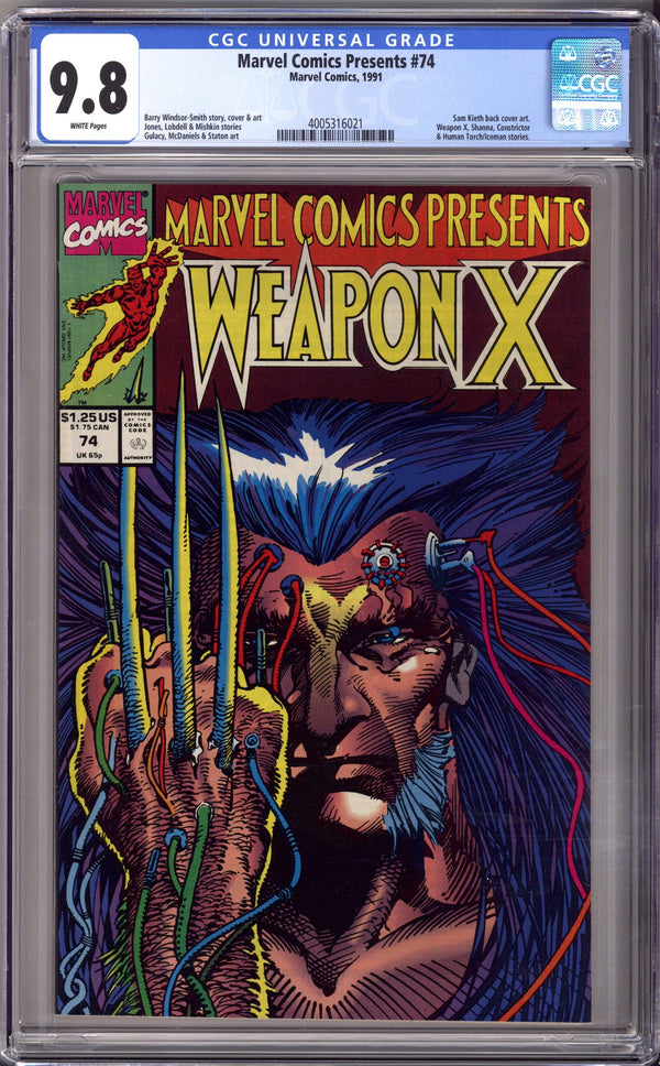Marvel Comics Presents Vol 1 74 CGC 9.8 (NM/M) (1991)