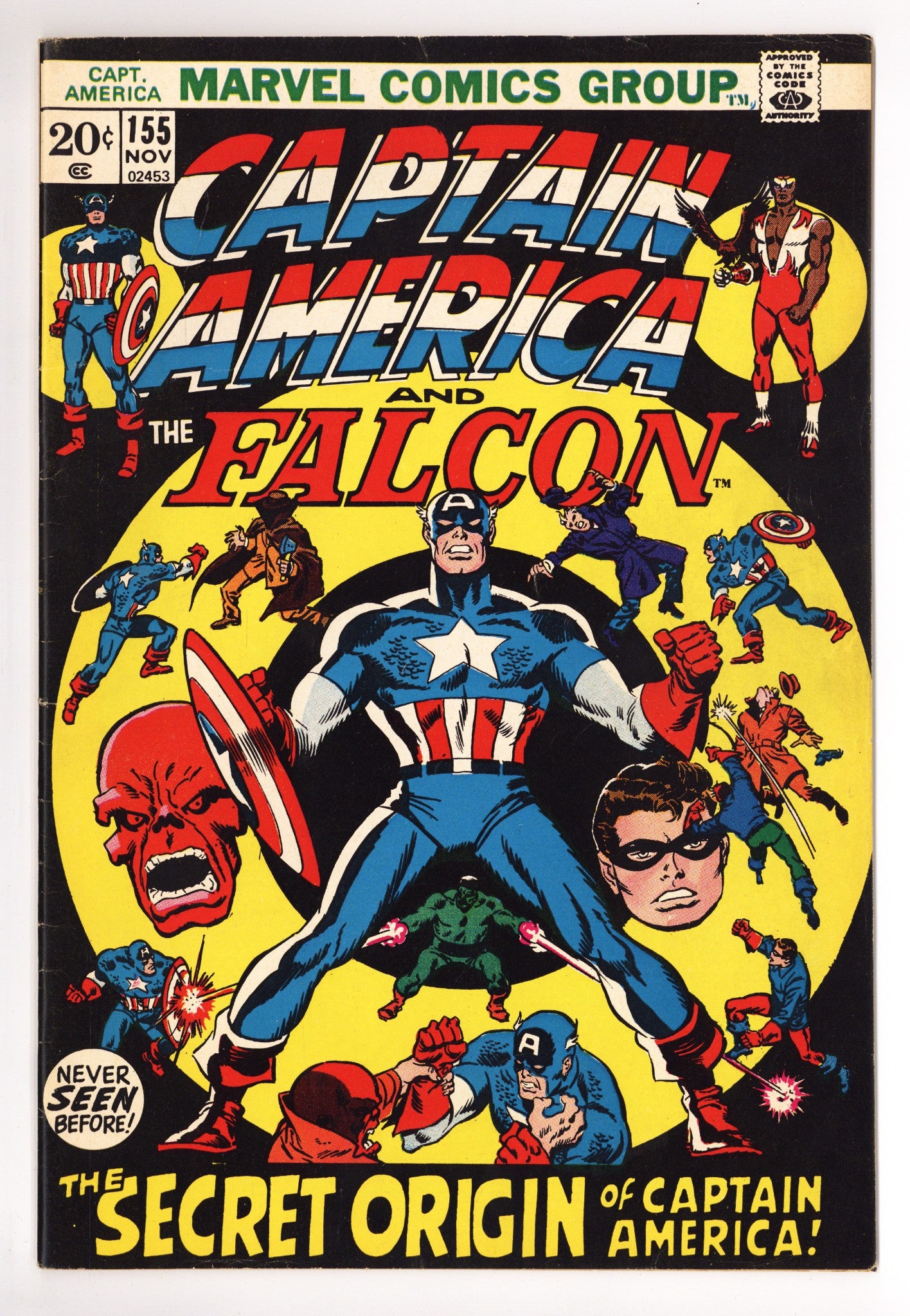 Captain America Vol 1 155 FN (6.0) (1972) 