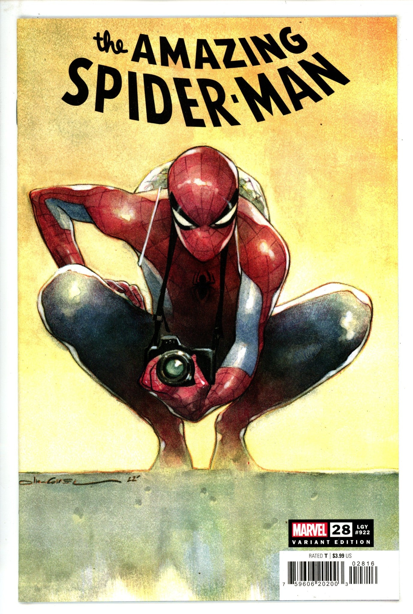 The Amazing Spider-Man Vol 6 28 (922) NM- (9.2) (2023) Coipel Incentive Variant 