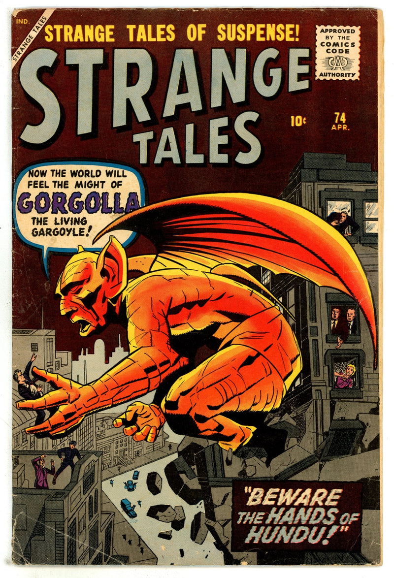 Strange Tales Vol 1 74 VG+ (4.5) (1960) 