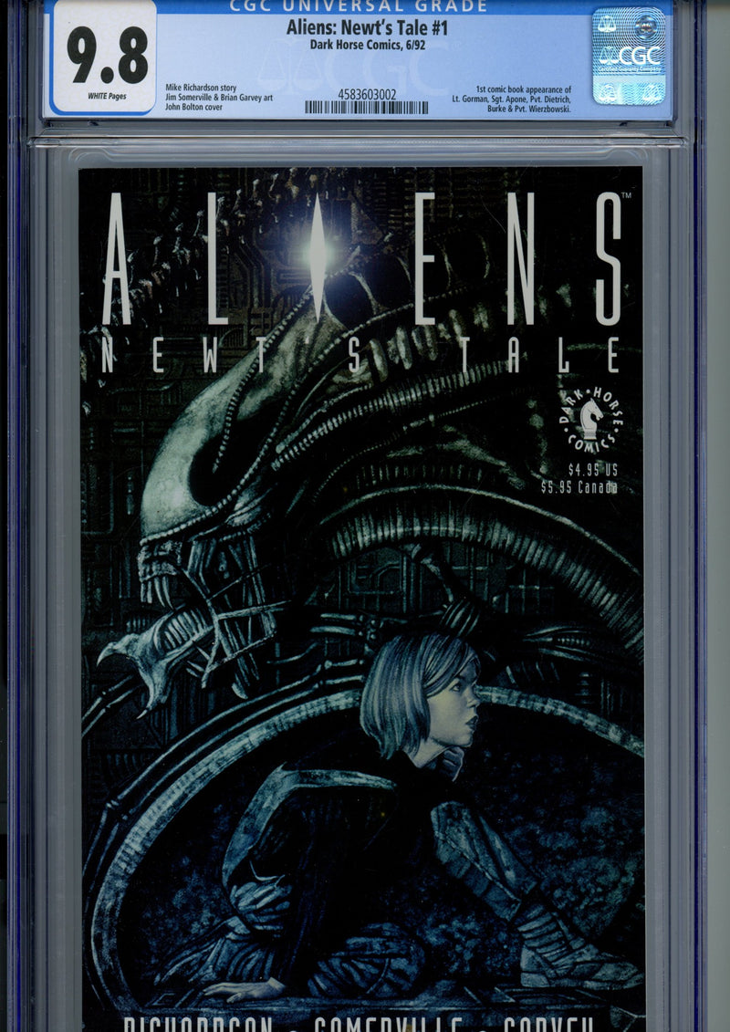 Aliens: Newt's Tale 1 CGC 9.8 (NM/M) (1992) 