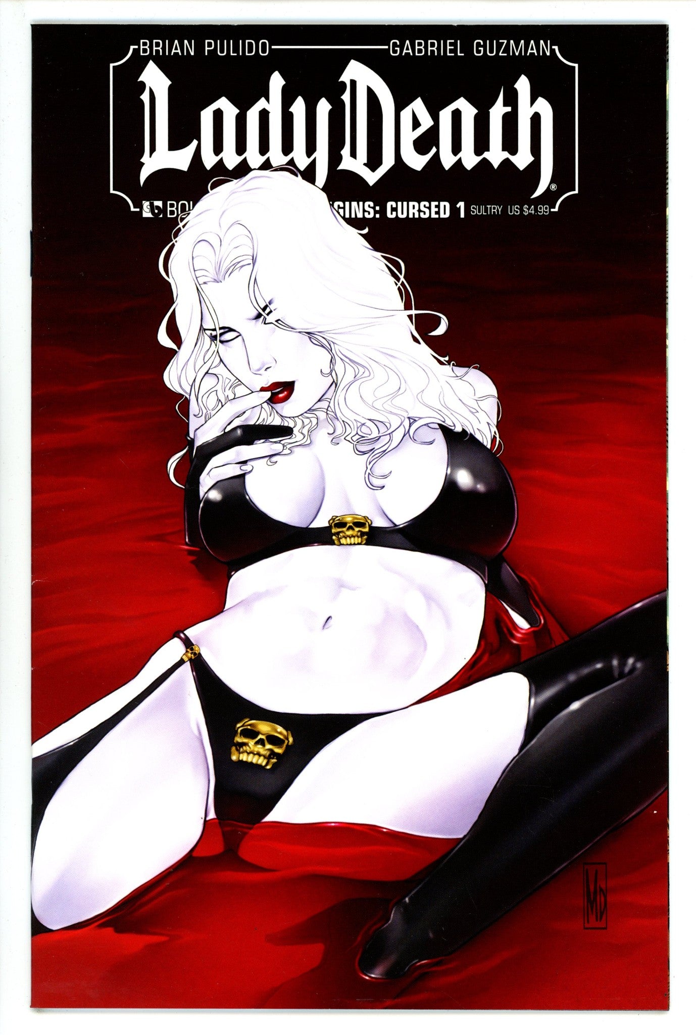 Lady Death Origins: Cursed 1 NM (9.4) (2012) Dipascale Variant 