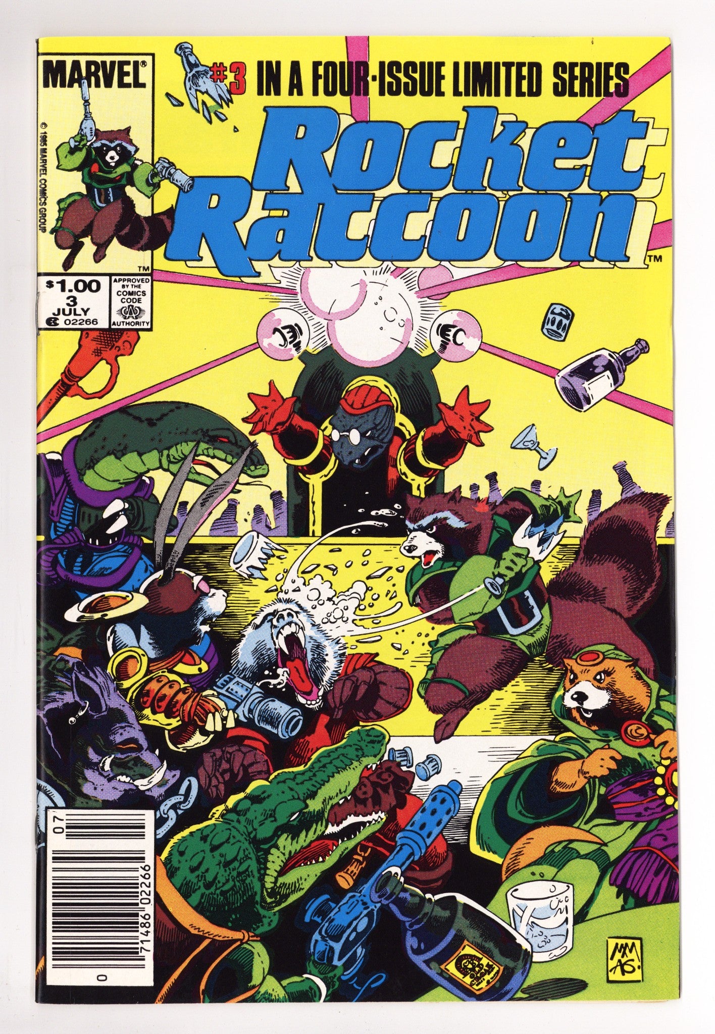 Rocket Raccoon Vol 1 3 VF/NM (9.0) (1985) Canadian Price Variant 
