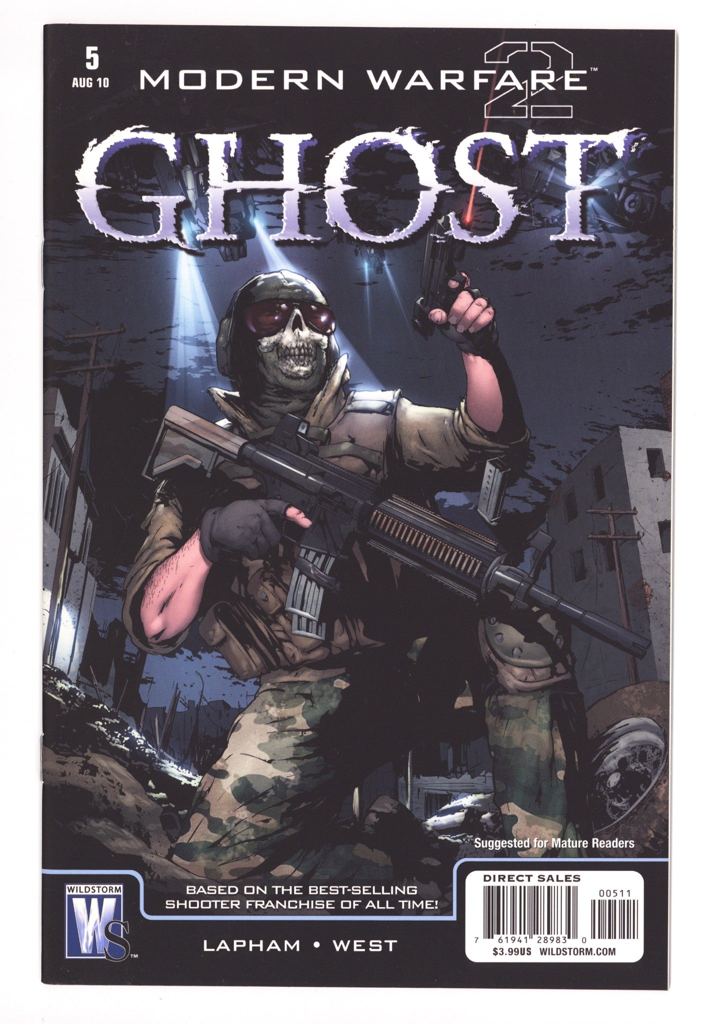 Modern Warfare 2: Ghost 5 VF/NM (9.0) (2010) 