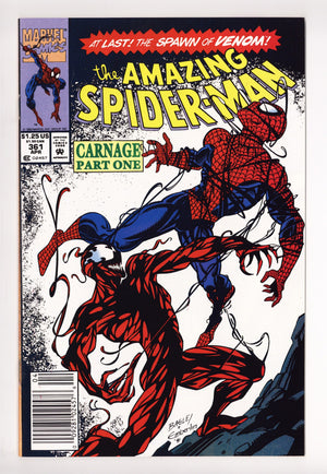 The Amazing Spider-Man Vol 1 361 NM- (9.2) (1992) Newsstand