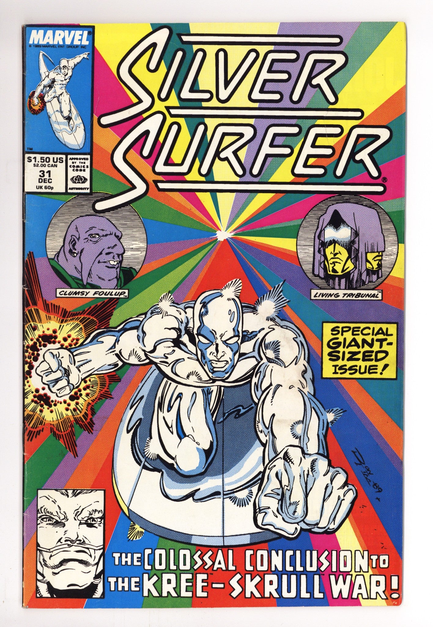 Silver Surfer Vol 3 31 Mid Grade (1989) 