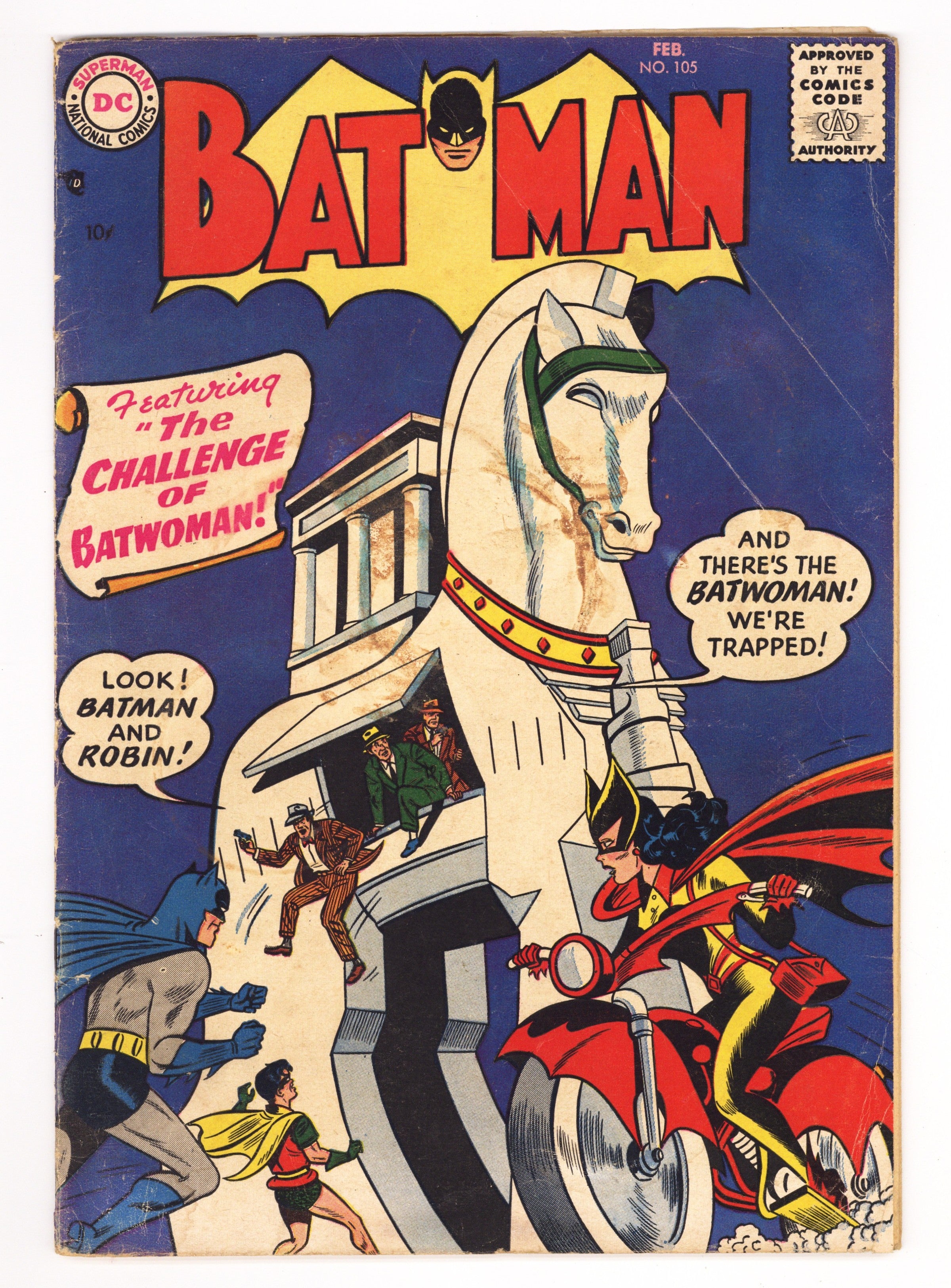Batman Vol 1 105  GD/VG (3.0)   (1957)        