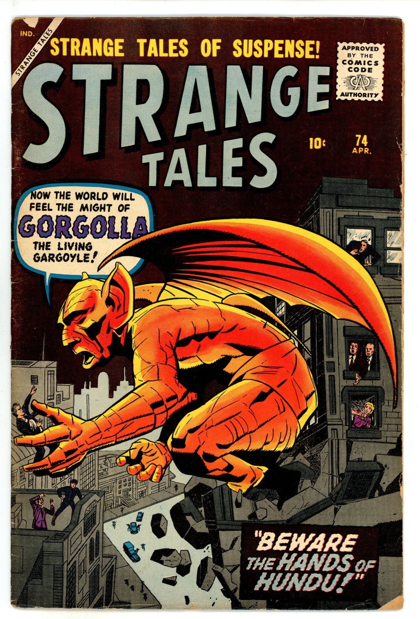 Strange Tales Vol 1 74 FN- (5.5) (1960) 