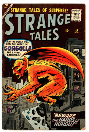 Strange Tales Vol 1 74 FN- (5.5) (1960) 