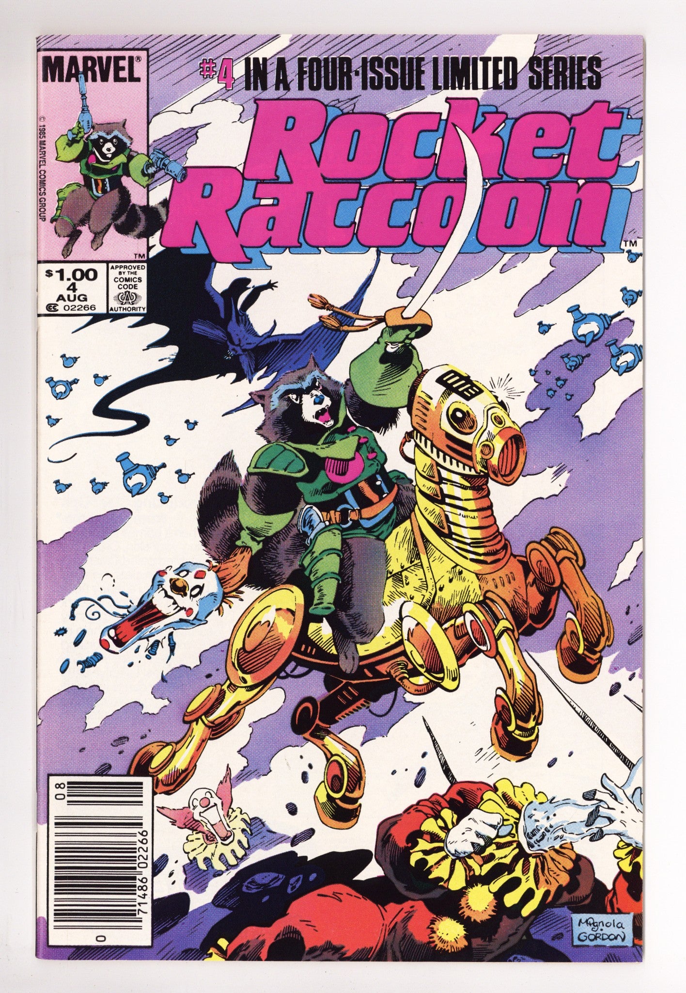 Rocket Raccoon Vol 1 4 NM- (9.2) (1985) Canadian Price Variant 