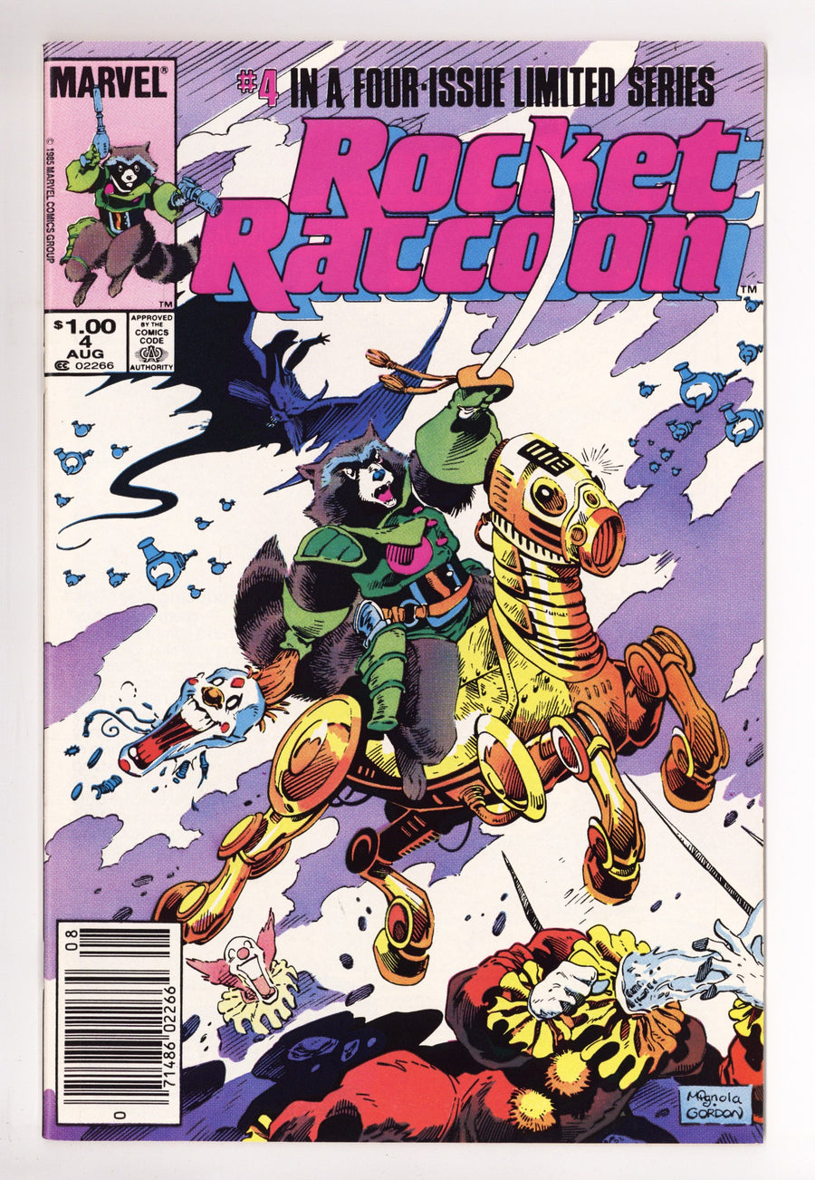 Rocket Raccoon Vol 1 4 NM- (9.2) (1985) Canadian Price Variant 