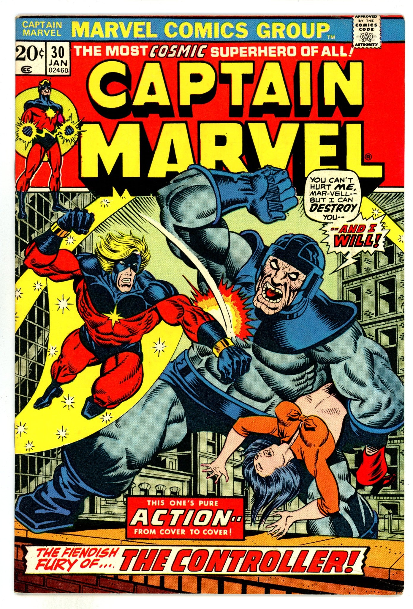 Captain Marvel Vol 1 30 FN/VF (7.0) (1974) 