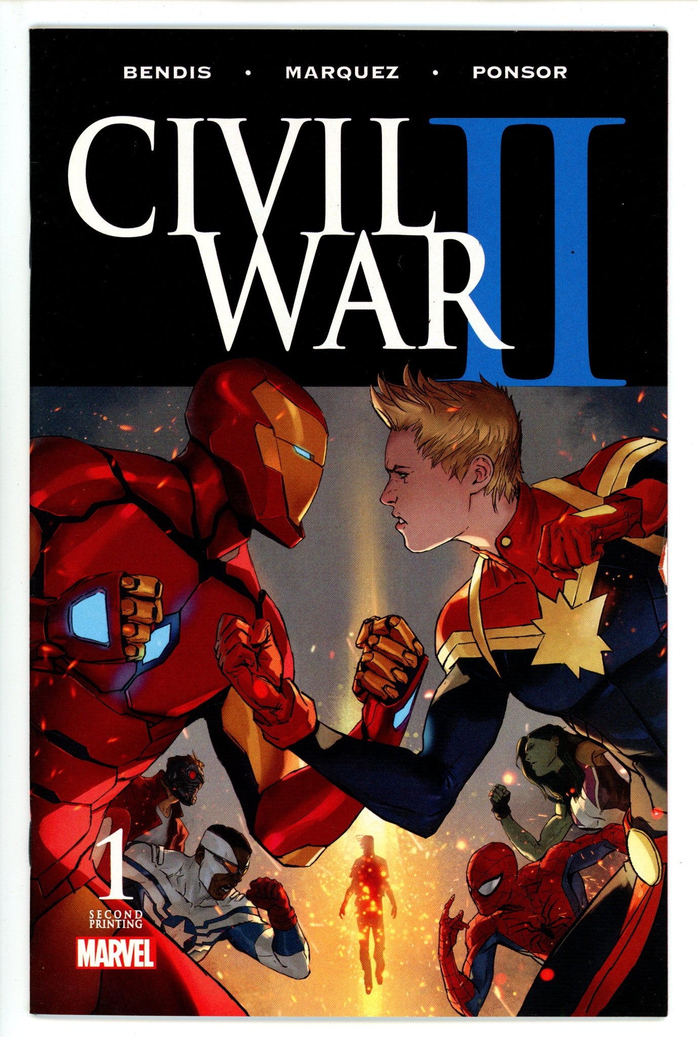 Civil War II 1 High Grade (2016) 2nd Print 