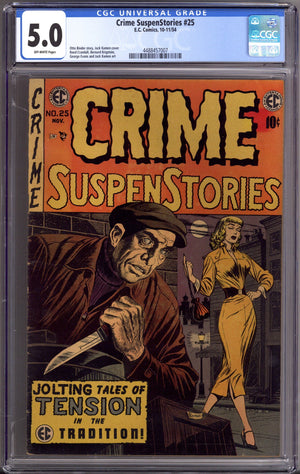 Crime SuspenStories Vol 1 25 CGC 5.0 (VG/FN) (1954)