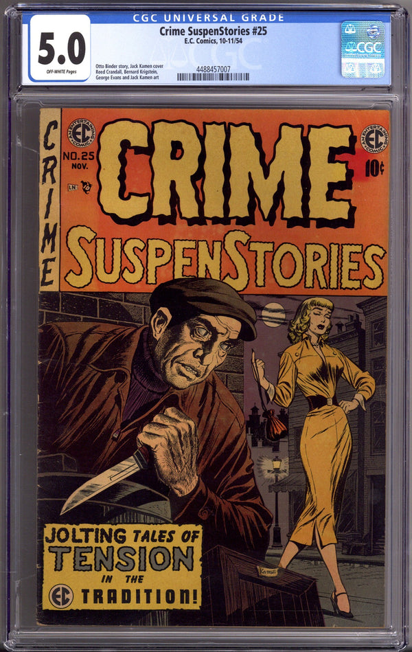 Crime SuspenStories Vol 1 25 CGC 5.0 (VG/FN) (1954)