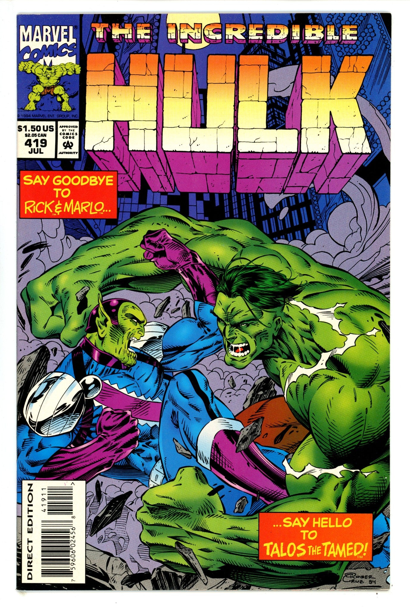 The Incredible Hulk Vol 1 419 FN/VF (1994)