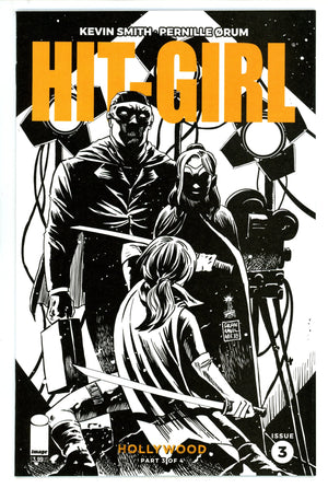 Hit-Girl Season Two 3 High Grade (2019) Francavilla B&W Variant