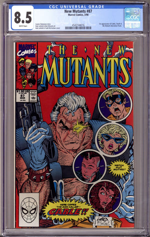 The New Mutants Vol 1 87 CGC 8.5 (VF+) (1990)