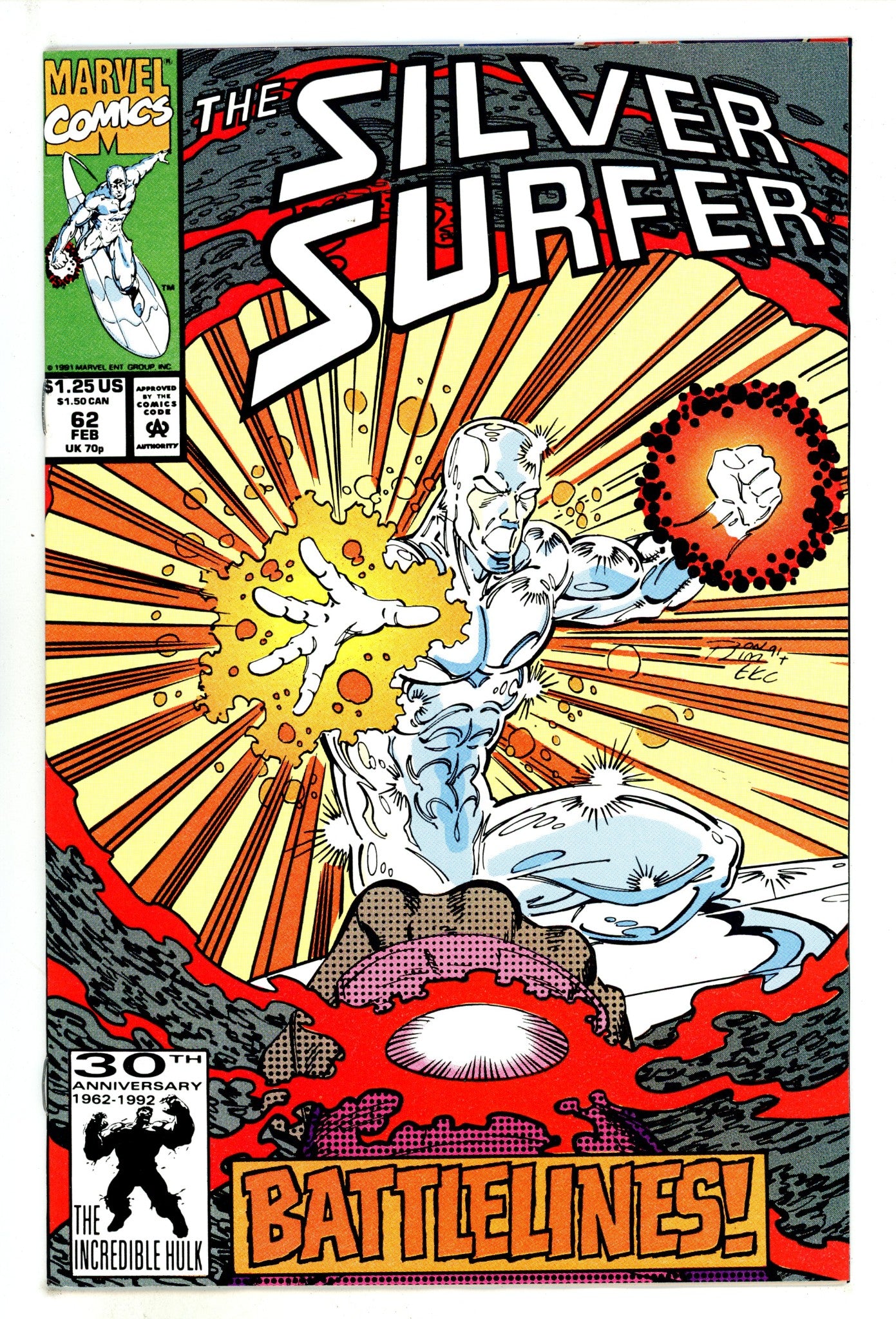 Silver Surfer Vol 3 62 High Grade (1992) 
