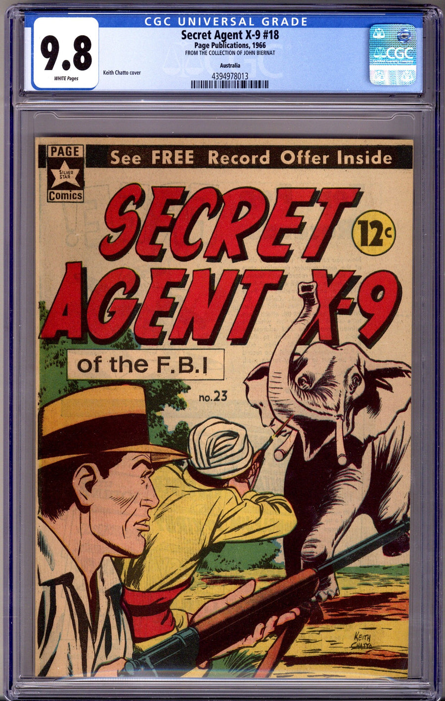 Secret Agent X-9 23 CGC 9.8 (NM/M) (1966)