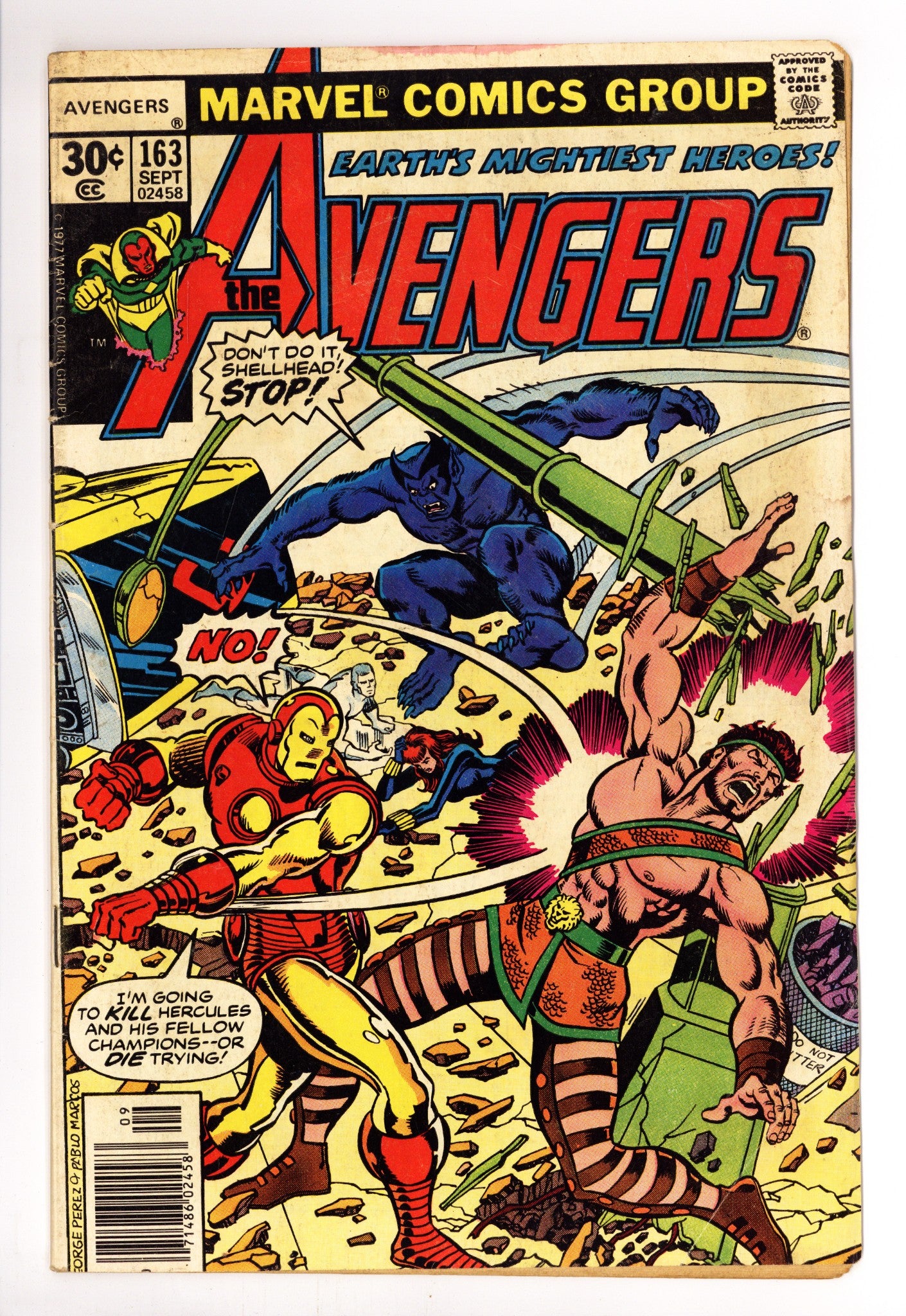 The Avengers Vol 1 163 Low Grade (1977) 