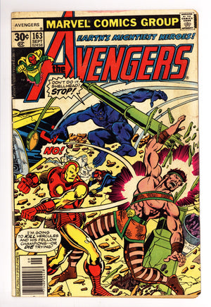 The Avengers Vol 1 163 Low Grade (1977)