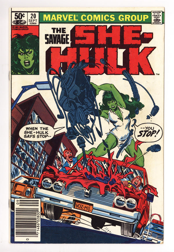 The Savage She-Hulk 20 Low Grade (1981) Newsstand
