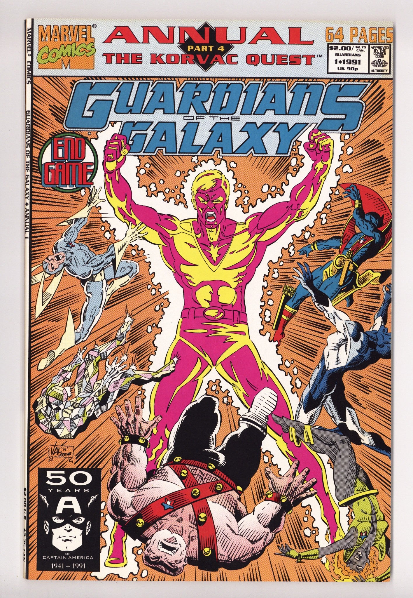 Guardians of the Galaxy Annual Vol 1 1 Mid Grade (1991) 