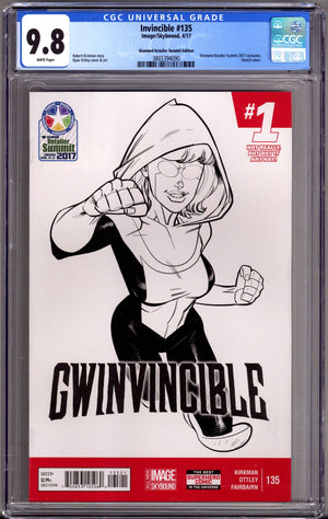 Invincible 135 CGC 9.8 (NM/M) (2017) Ottley April Fool's Sketch Exclusive Variant