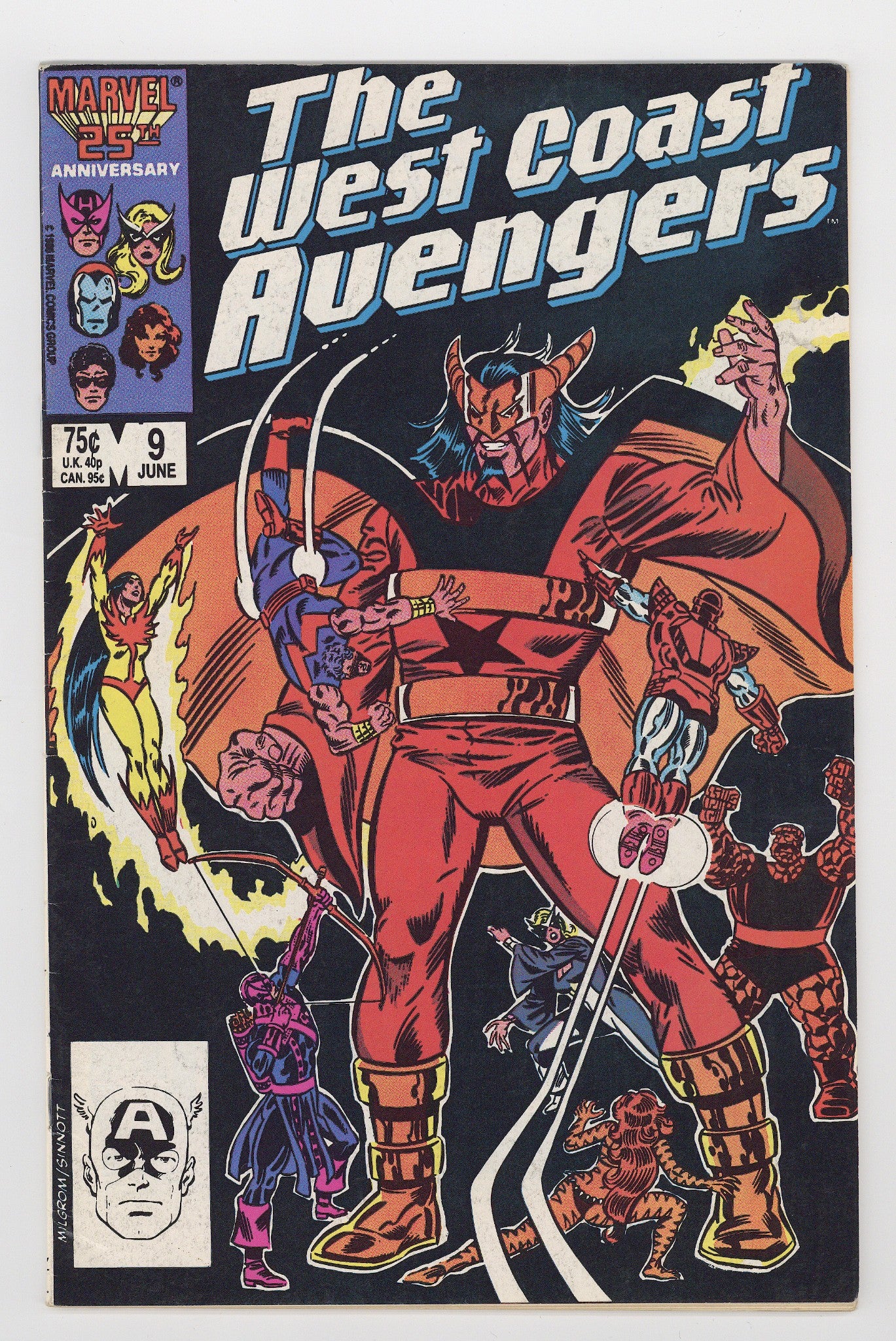 West Coast Avengers Vol 2 9 Mid Grade (1986) 