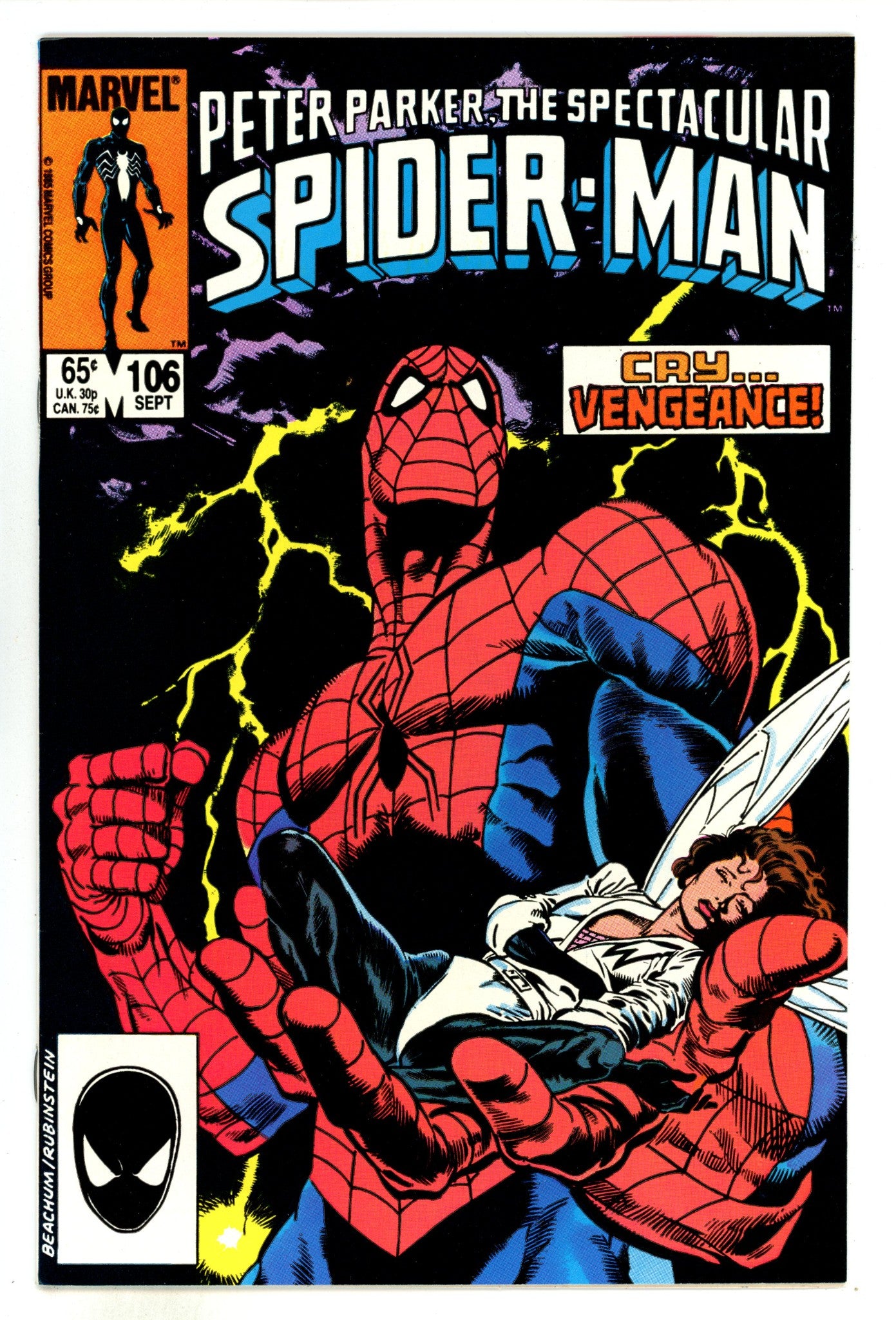 The Spectacular Spider-Man Vol 1 106 NM- (9.2) (1985) 