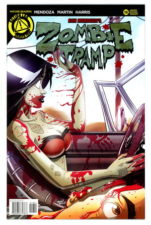 Zombie Tramp Vol 3 18 NM- (9.2) (2015) Hess Variant