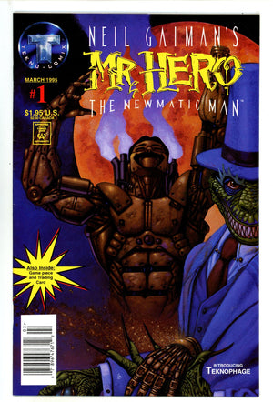 Neil Gaiman's Mr. Hero - The Newmatic Man 1 High Grade (1995) Newsstand