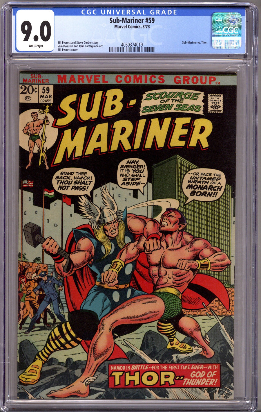Sub-Mariner Vol 1 59 CGC 9.0 (VF/NM) (1973)