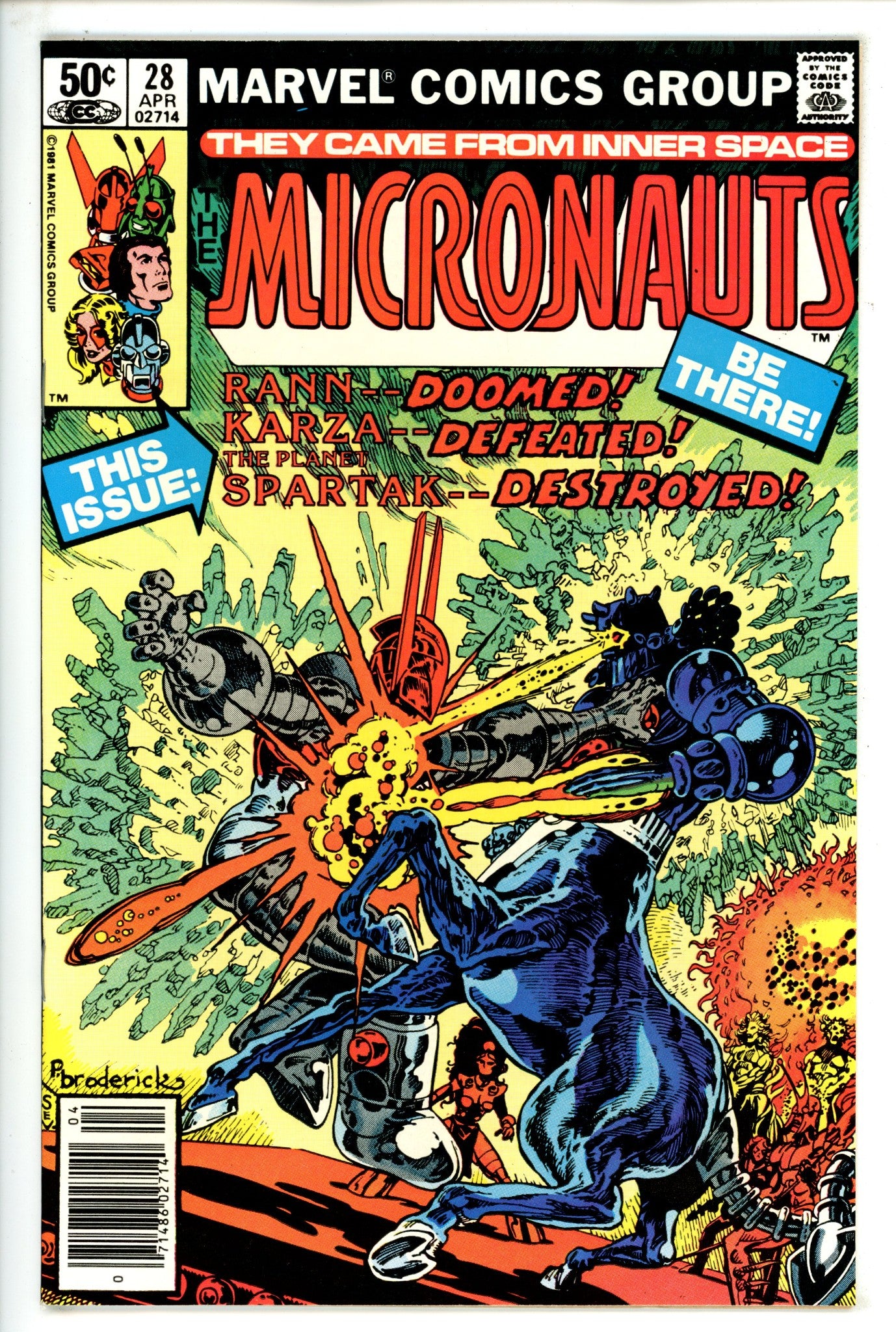 Micronauts Vol 1 28 Newsstand (1981)