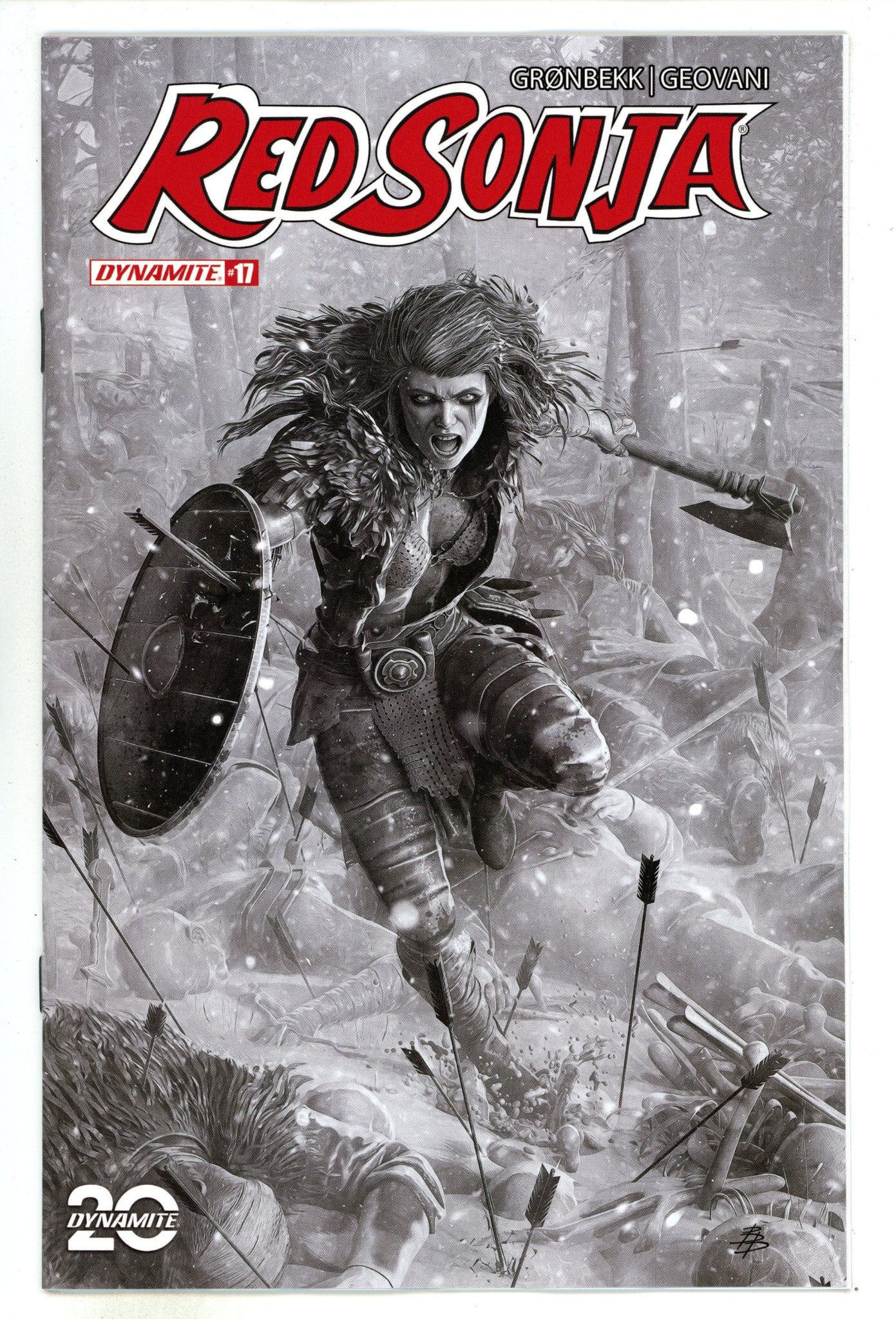 Red Sonja Vol 7 17 Barends B&W Incentive Variant (2025)