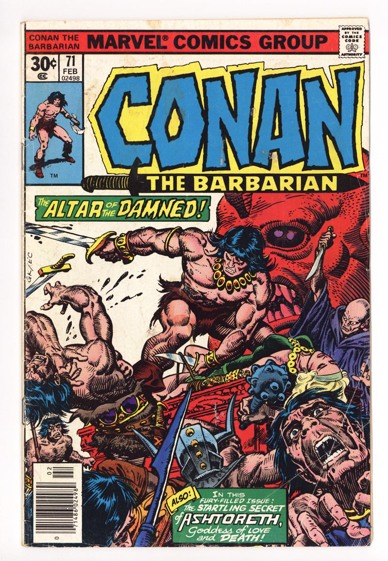 Conan the Barbarian Vol 1 71 Very Low Grade (1977) 