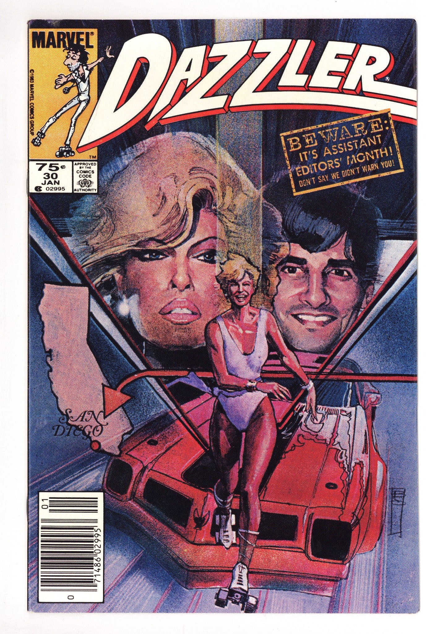 Dazzler Vol 1 30 Mid Grade (1984) Canadian Price Variant 
