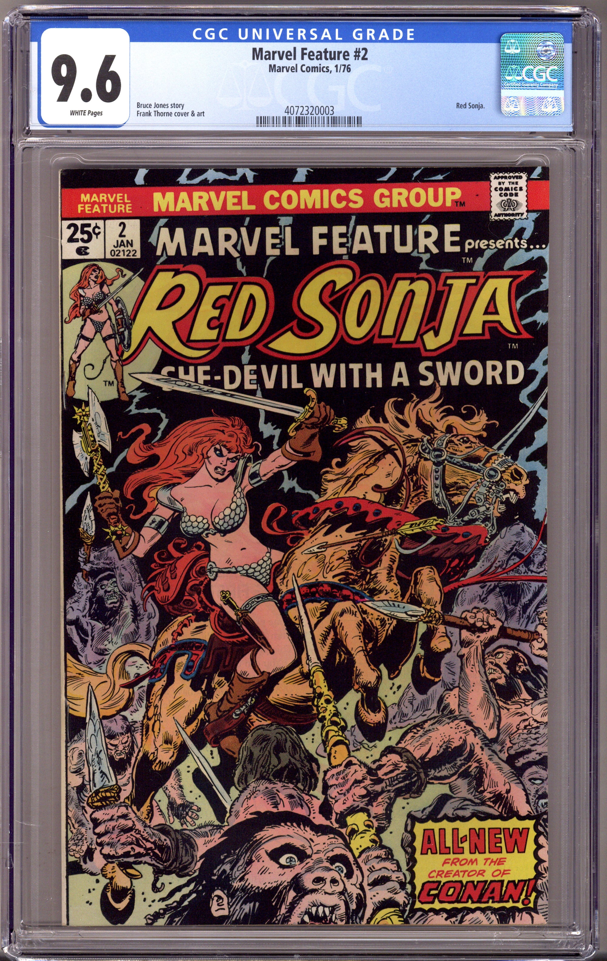 Marvel Feature Vol 2 2 CGC 9.6 (NM+) (1976) 