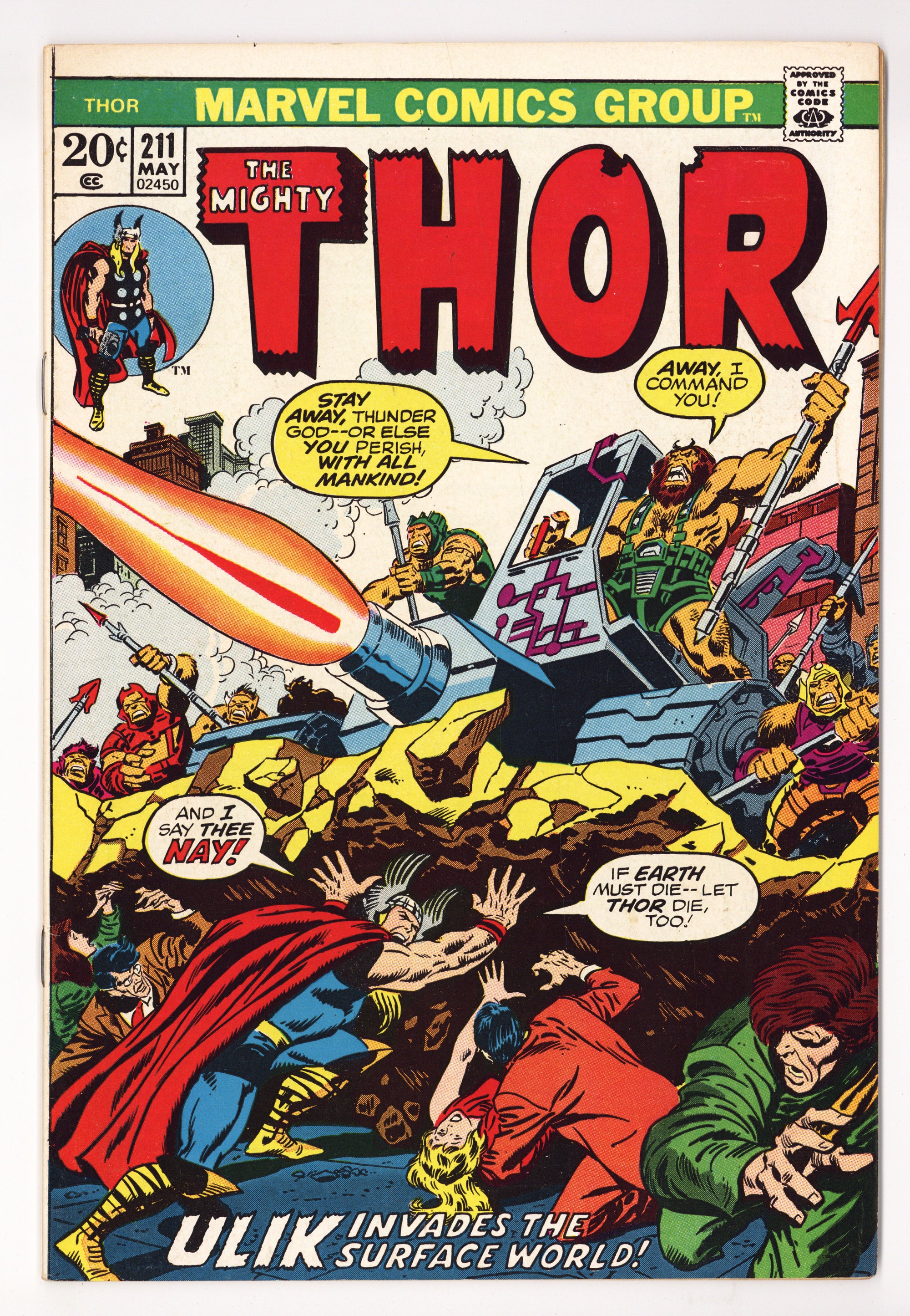 Thor Vol 1 211  VF- (7.5)   (1973)        