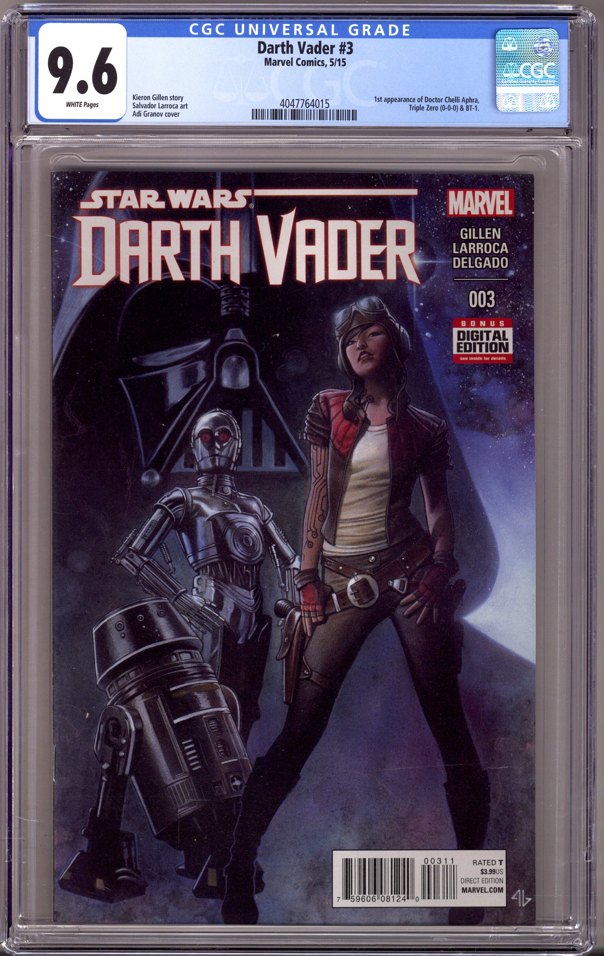 Darth Vader Vol 1 3 CGC 9.6 (NM+) (2015) 