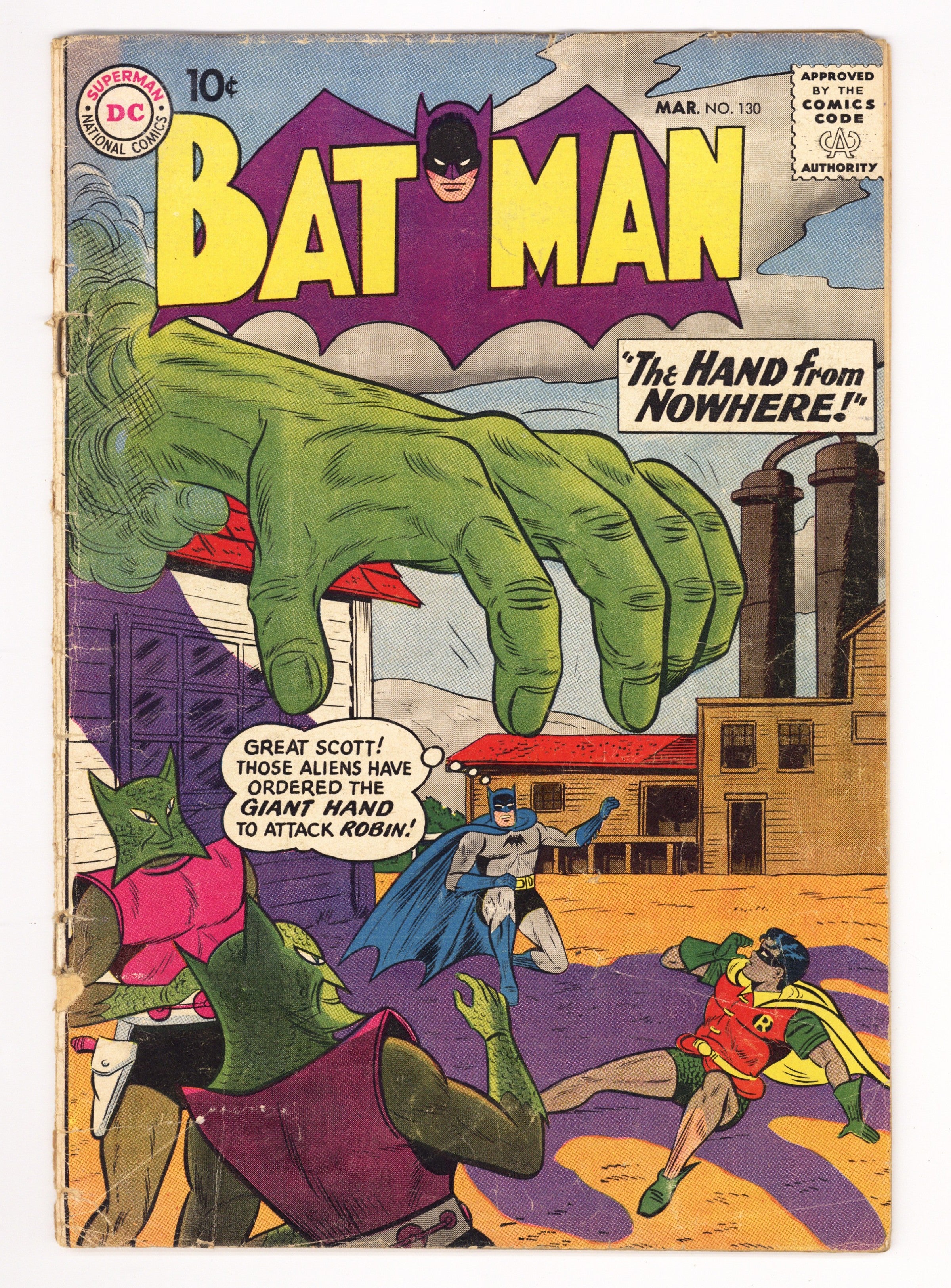 Batman Vol 1 130  GD+ (2.5)   (1960)        