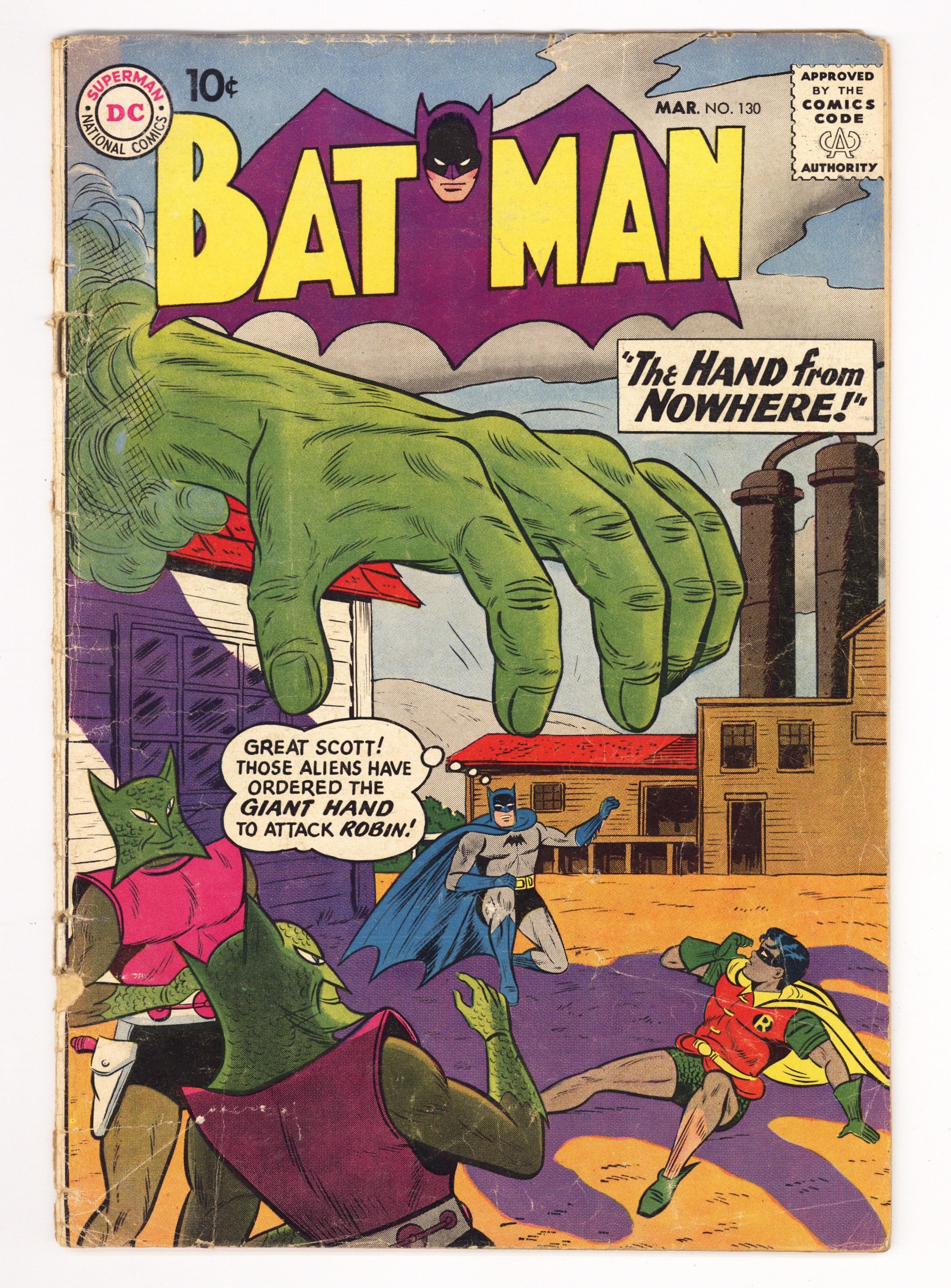 Batman Vol 1 130  GD+ (2.5)   (1960)        