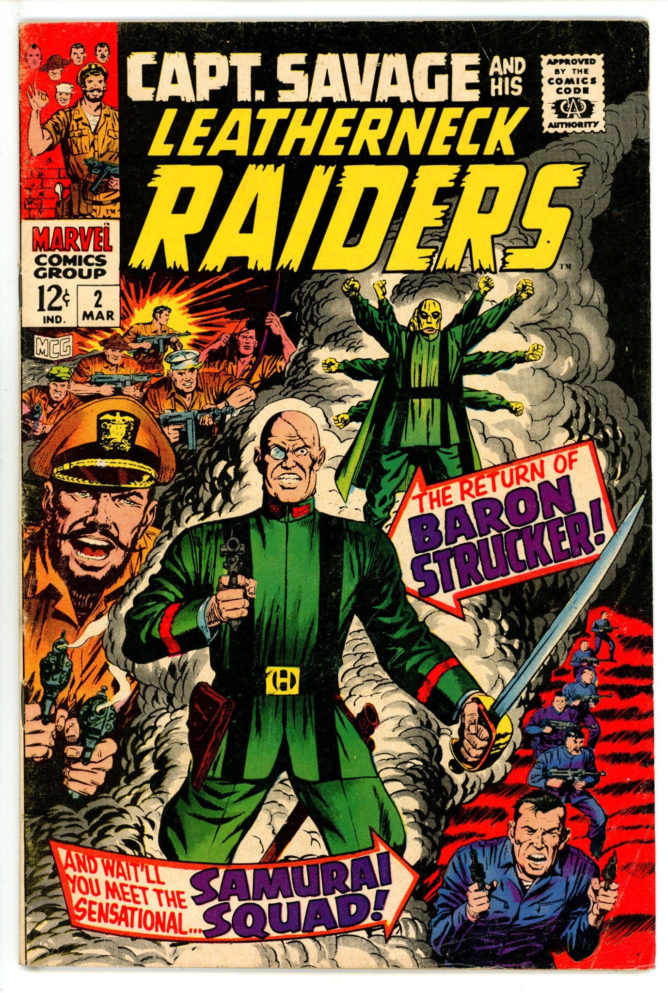 Capt. Savage and His Leatherneck Raiders 2 VG+ (4.5) (1968) 