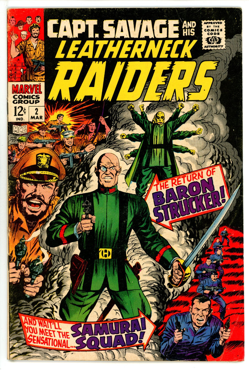Capt. Savage and His Leatherneck Raiders 2 VG+ (4.5) (1968) 
