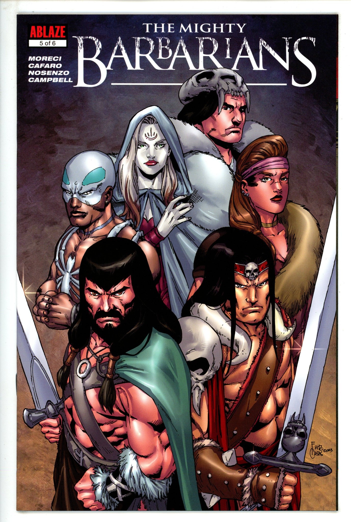 The Mighty Barbarians 5 High Grade (2023) Casas Variant 