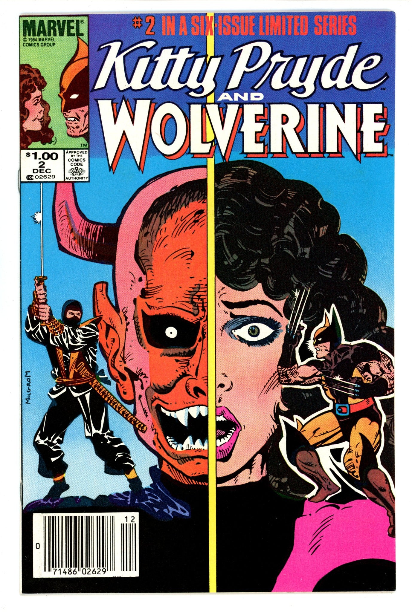Kitty Pryde and Wolverine 2 VF+ (8.5) (1984) Canadian Price Variant 