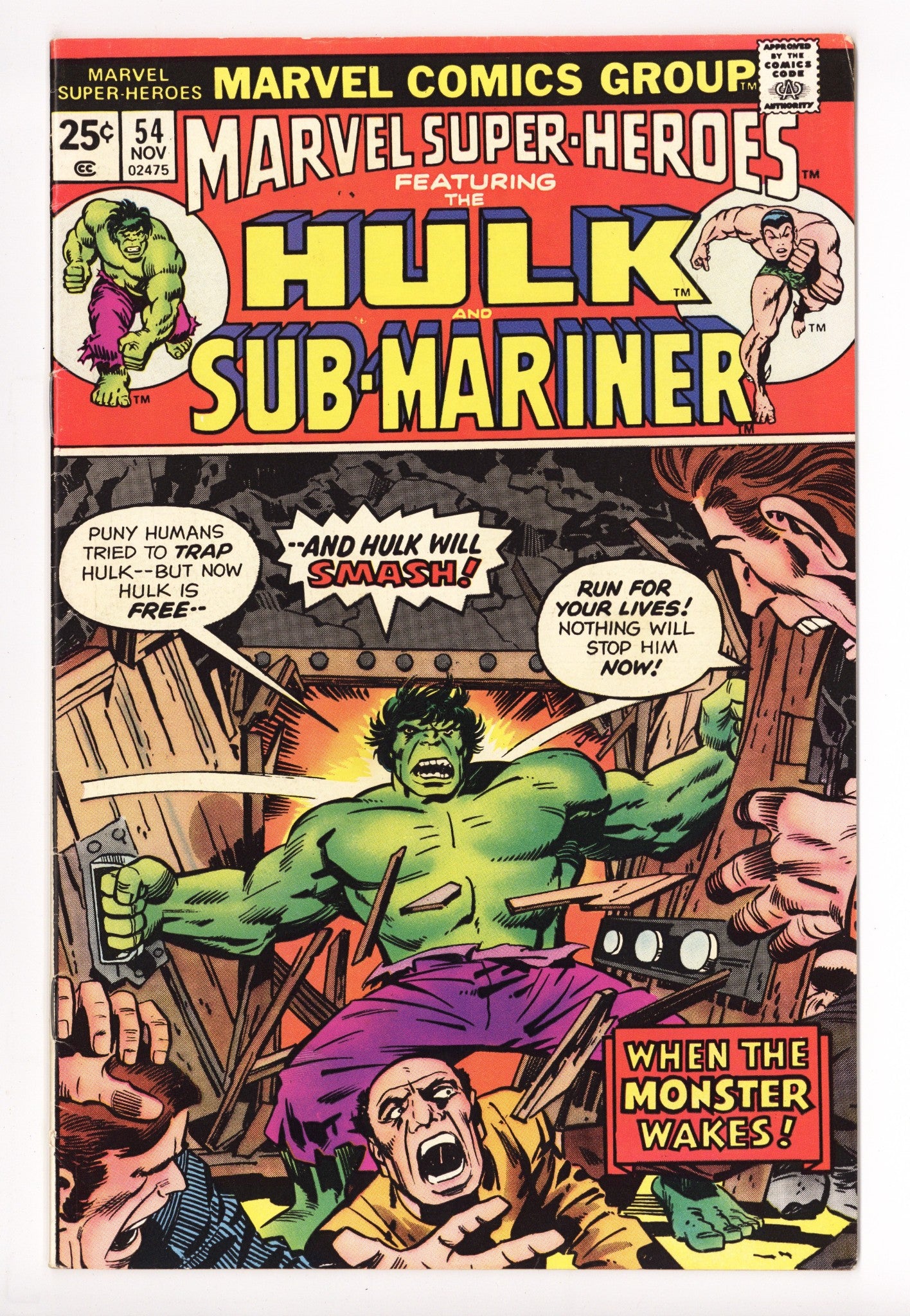 Marvel Super-Heroes Vol 1 54 Mid Grade (1975) 