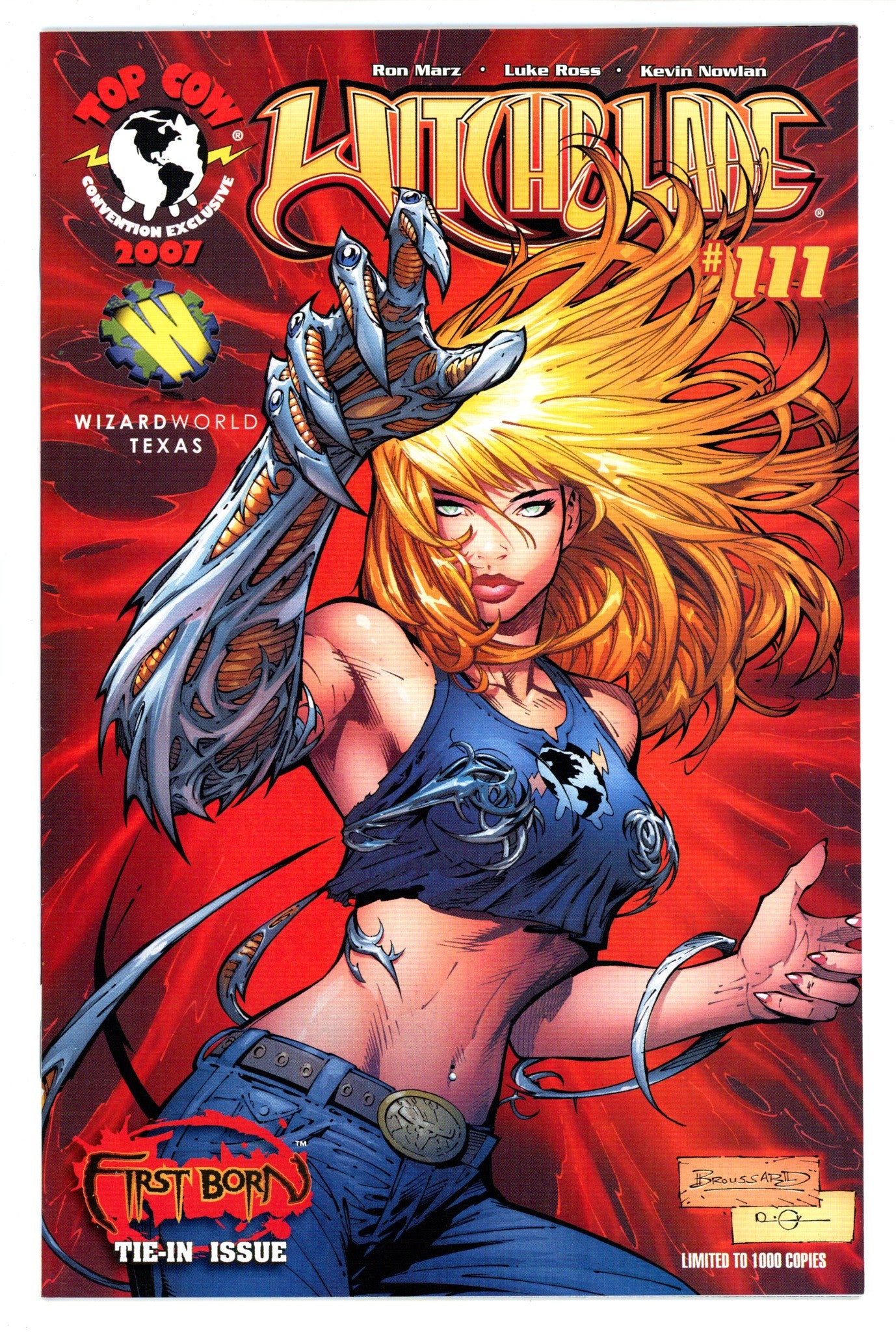 Witchblade Vol 1 111 VF+ (8.5) (2007) Broussard Convention Variant 