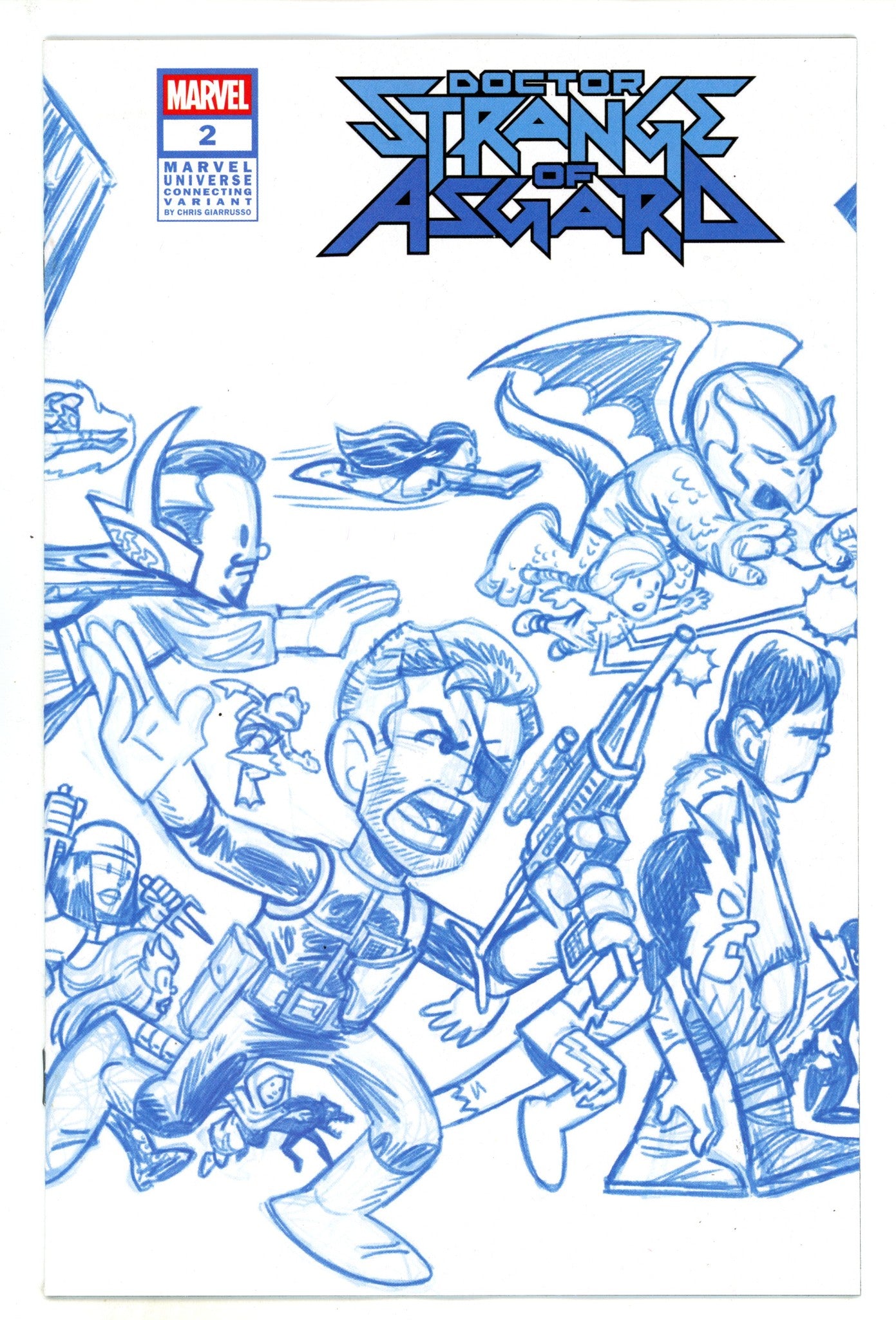 Doctor Strange Of Asgard 2 Giarrusso Blue Line Art Connecting Incentive Variant NM (2025)